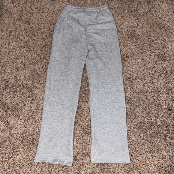 Grey Straight Leg Sweatpants - Picture 2 of 5